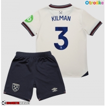 Otroške Nogometnih dresov West Ham United Max Kilman #3 Gostujoči 2025-26 Kratki rokavi (+ hlače)